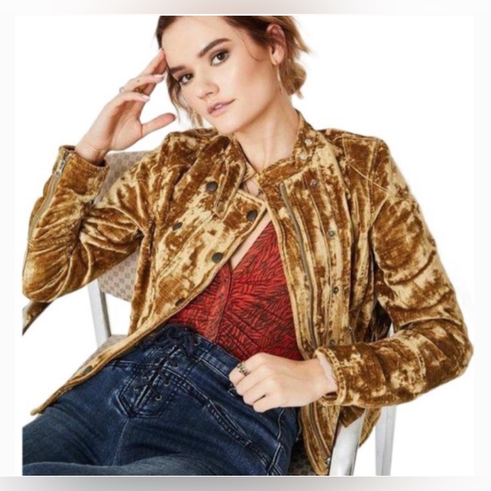 Free Bird Dusk Till Dawn Velvet Jacket Small